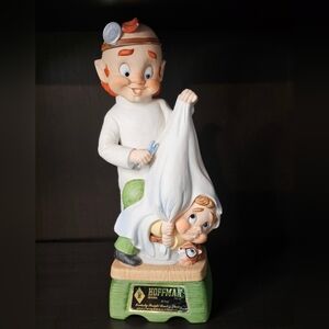 Vintage Hoffman Distilling Mr. Lucky Series Mr. Dentist Leprechaun Decanter
